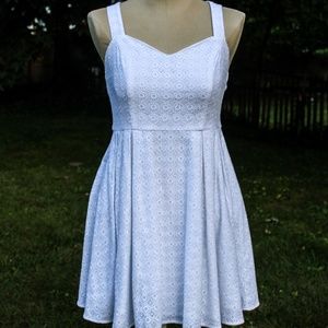 Perfect Summer White Calico Dress